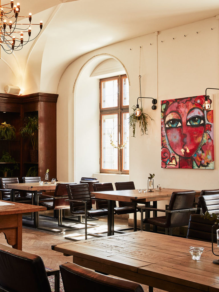 Den fina klassiska restaurangen på Årsta Slott